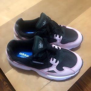 Pink and black size 6 Adidas in good condition